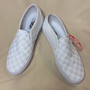 Checkerboard Slip-on Vans